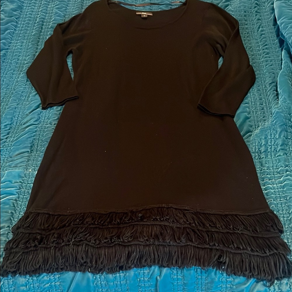 R&K Black Fringe Dress